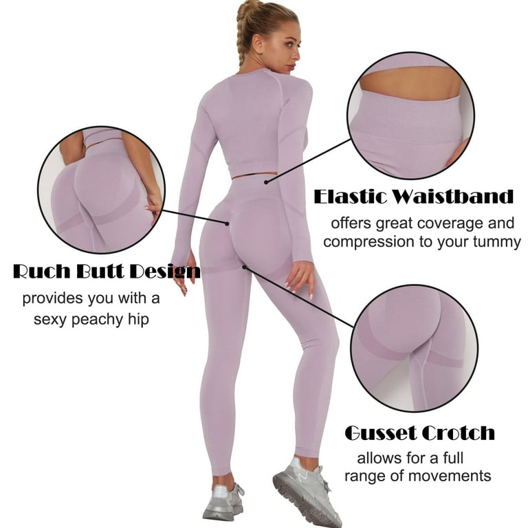 VASLANDA Sculpt Seamless Leggings for Women Workout Yoga Pants High Waisted  Butt Lifting Leggings Ruched Booty Tights