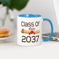 thumbnail image 4 of CafePress - Class Of 2037 Graduate - 11 oz Ceramic Mug - Novelty Coffee Tea Cup, 4 of 6