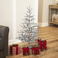 thumbnail image 1 of Northlight Pre-Lit Medium Flocked Alpine Twig Artificial Christmas Tree - 3' - Warm White Lights, 1 of 6