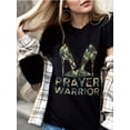 thumbnail image 2 of Pure Cotton PRaYeR WaRRioR High Heeled Shoes Women's T-Shirt Comfort Fit Tee Tee For adult, Men, Women, Teen, Teenager, adolescent, Youth, 2 of 5
