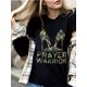 thumbnail image 2 of Pure Cotton PRaYeR WaRRioR High Heeled Shoes Women's T-Shirt Comfort Fit Tee Tee For adult, Men, Women, Teen, Teenager, adolescent, Youth, 2 of 5