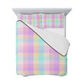 thumbnail image 7 of Pink Blue Twin XL Size Down Alternative Comforter,Lightweight Comforter Quilt Bedding Set with Pillow Shams Buffalo Plaid Checker Modern Gingham Lattice All Seasons Bed Comforter Duvet Insert 68"x98", 7 of 7
