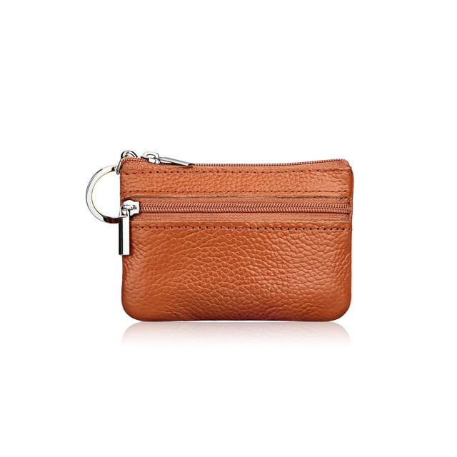 Minnieouse Cartera de cuero para mujer, llaves para tarjetas de crédito, portátil, para viajes, fecha escolar, tienda, llavero, monedero, monedero, bolsa Carteras Marrón Minnieouse AP012952-04