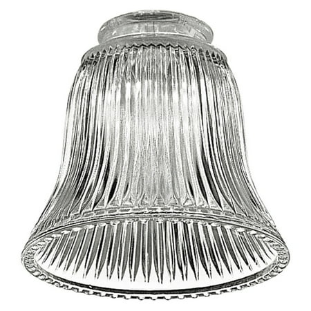 Lamp Shades Ceiling Fans - Monte Carlo Ceiling Fan Glass Fluted Bell Shade