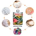 thumbnail image 4 of Ryvnso 2 Pack Qtip Holder Organizer Flower Oil Painting Bathroom Cotton Swabs Cans Storage Canister, 4 of 7
