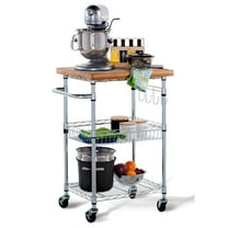 TRINITY EcoStorage® Bamboo Kitchen Cart