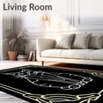 thumbnail image 2 of ODIKA 5x7 Machine Washable Non-Slip Area Rug, Elegant Whiskers Yarn Art Decorative DIY Stitching Ensemble Ultra Soft Rug, None, 724893, 2 of 7