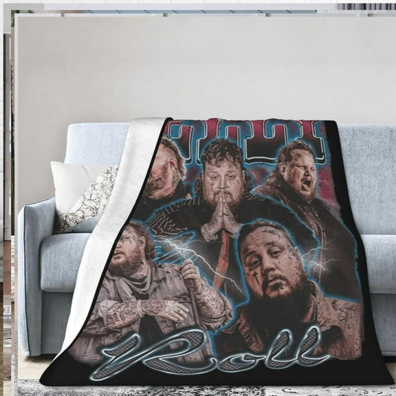 Jellys Music Rolls Blanket Flannel Fleece Blanket Ultra Soft Lightweight Throw Blanket for Bed Couch Living Room 50"x40"