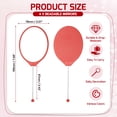 thumbnail image 2 of Uxcell 4 Pack Beadable Mirrors with Handle, 7.7 Inch Long Oval Shape Bead Mirror Bars Removable for DIY Crafts(Bright Red), 2 of 7