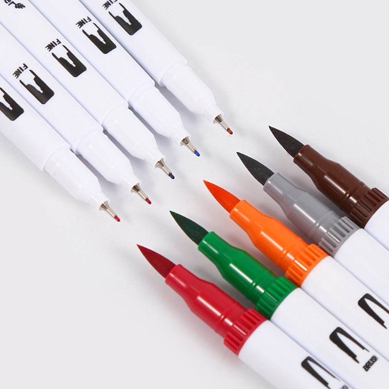 60/72/80/100 Color Acrylic Pen Acrylic Markers Quick Drying Coloring Markers