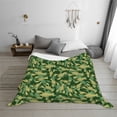 thumbnail image 7 of Vsdgher Crayfish Army Pattern Fleece Throw Blanket, Horizontal Fleece Bedding Home Decor for Couch & Bed All Season Use -50"x40", 7 of 7