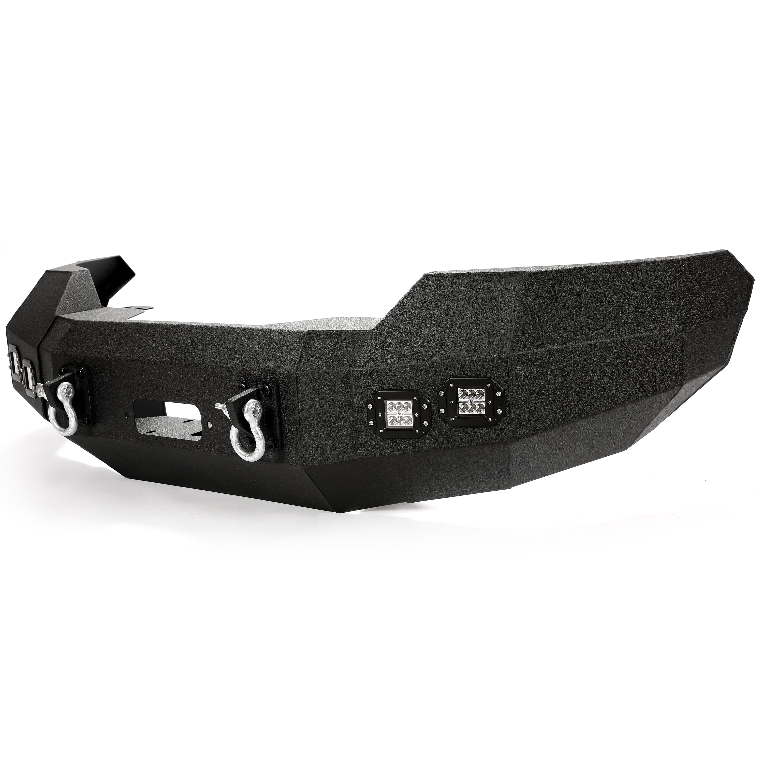 Kojem Offroad Front Bumper, Fit for 2004-2008 Ford F150, with Winch Plate & Led Lights,D-rings Ready, 3 Piece