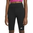 thumbnail image 2 of Nike Sportswear Big Kids' (Girls') High-Rise 9" Bike Shorts (Black), Large, 2 of 2