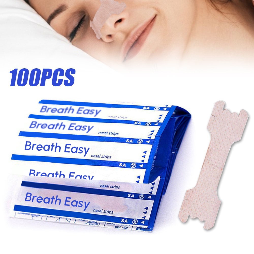 Genkent Nasal Strips, 100Pcs Anti Snoring Nasal Strips Help Stop