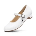 thumbnail image 1 of Zapatos Mary Jane para Niñas DREAM PAIRS KFL219 Blancos con Tacón Bajo Talla 12, 1 of 5