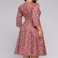 thumbnail image 3 of PENGXIANG Femmes Vintage A-Line Robe Tunique Longue Sans Manches Robe Florale, 3 of 6