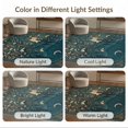 thumbnail image 7 of ODIKA 8'x10' Washable Area Rug Midnight Blue Enchanted Forest Whimsical Night Scene with Deer and Flora for King Size Bedroom Under Bed, Master Suite, Non-Shedding, Easy Care, 7 of 7