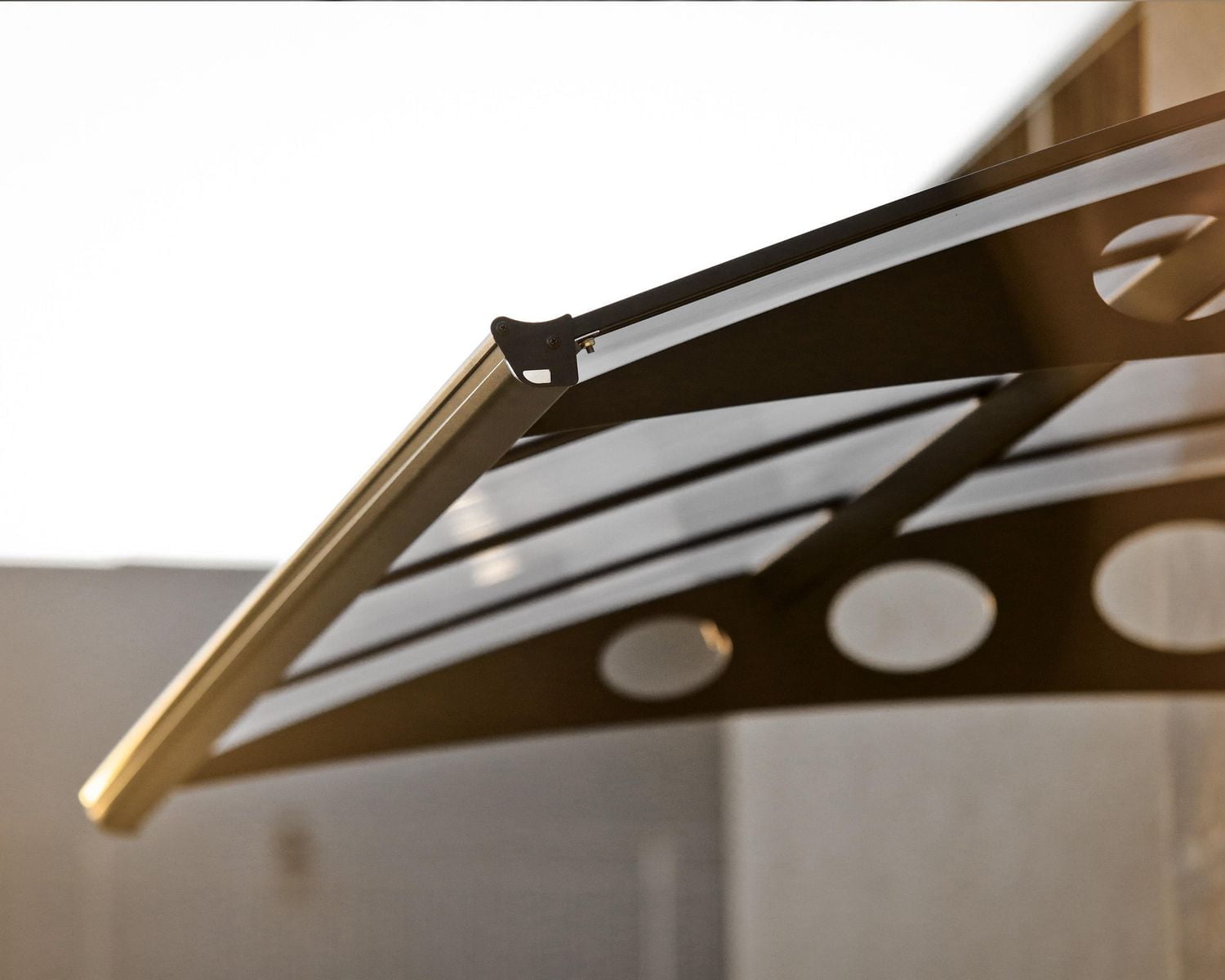 CANOPIA by PALRAM Herald 5 ft. x 7 ft. Door and Window Fixed Awning - Grey