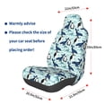 thumbnail image 3 of Daiia Penguins Whales Printed Car Seat Cover - Waterproof & Sweatproof - Universal Fit, Machine Washable, Non-Slip - Seat Protector for Car, Truck, SUV, Van (1 Pack), 3 of 5