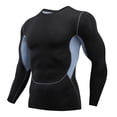 thumbnail image 1 of Guardurnaity Ropa interior térmica para hombre, medias elásticas deportivas de secado rápido, para esquiar, correr, capas Base cálidas, ropa deportiva de Camisetas L Estilo malla Guardurnaity AP013385-53, 1 of 6