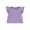 Purple, variant on Gureui Newborn Infant Toddler Baby Girl Fly Sleeve T-shirt,Casual Solid Color Round Neck Summer Top