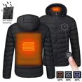 thumbnail image 3 of Heating Jacket USB Charging Electric Warm Heating Coat Lightweight Electric Hooded Coat Thermal Vest with Removable Hood for Men&Women(Not Include Battery), 3 of 8