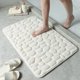 thumbnail image 4 of Alfombras de baño de adoquines, absorbentes, antideslizantes, de espuma, lavables a máquina, súper absorbentes, acogedoras alfombrillas de baño para baño (blanco, 16.0 x 24.0 in), 4 of 5