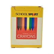 School Smart Crayons, Standard Size, Assorted Colors, Set of 24