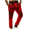 thumbnail image 1 of Puntoco Pantalones deportivos casuales con cintura elástica y cordón con degradado para hombre, 1 of 8