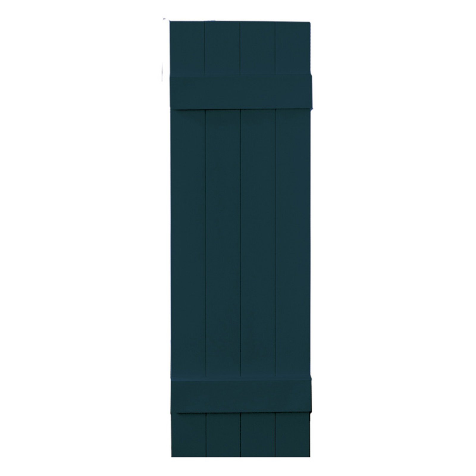 Builders Edge 14W in. Closed BoardNBatten Vinyl Shutters
