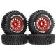 thumbnail image 1 of 4 piezas de neumáticos para camión RC, accesorios de repuesto 14211, actualización de piezas RC profesional Rojo, 1 of 9