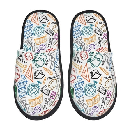 

House Slippers for Women Men - back to school Warm Non-slip Mens Womens Slippers Cozy Slip-on House Shoes Bedroom Outdoor Indoor Slippers for Men