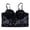 Black, variant on Corset Top for Women with Built in Bra Tank Tops Sleeveless Embroidered Spaghetti Strap Mesh Push up Bustier Bralettes