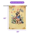 thumbnail image 5 of German Shepherd Celebrates Spring and Enjoys a Happy Easter House Flag 28x40in Double Sided Alsatian Dog Lover Gifts Outdoor Decor - 02001, 5 of 5