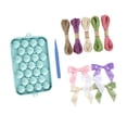 thumbnail image 4 of arctrm DIY Grape Soap Making Kit Beginner Friendly Silicone Mold Set with Bows and Jute Blue, 4 of 8