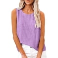 thumbnail image 5 of Pxiakgy Tank Tops for Women Loose Fit Comfy Lounge Wear Mexican Shirts Basic Sleeveless Layering Camisoles Summer Tops Clothing Outfits 2026 Cute Spring Summer Tops for Women 2026 Purple S, 5 of 8