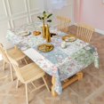 thumbnail image 3 of Pioneer Flower Floral Print Pattern Rectangle Tablecloth 60"x120", Waterproof Polyester Table Cloth, Wipeable Spillproof for Dining Camping Indoor Outdoor, 3 of 6