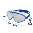 thumbnail image 2 of Máscara de buceo con snorkel para niños, máscara de natación panorámica 180, gafas de natación con lentes de vidrio templado antivaho y cubierta para la nariz, 2 of 5