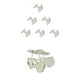thumbnail image 1 of 12pcs De Latón Para Hombre Gemelos Botón Set Pernos Prisioneros Ronda Plaza Formal Camiseta, 1 of 9