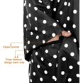 thumbnail image 4 of Poncho de lluvia impermeable, ligero y reutilizable, abrigo con capucha para senderismo para actividades al aire libre, negro, 4 of 5