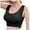 Black, variant on Utoimkio Sports Bras for Women Front Closure Seamless Low Impact Workout Bra for Yoga Fitness Comfy Soft Everyday Sleep Activewear Bras