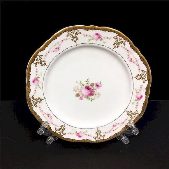 Assiette Florale Rose
