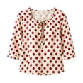 thumbnail image 5 of Fewfanhot Womens Tops 3/4 Length Sleeve with Button Casual V Neck Summer Outfits Fall Fashion Spring Clothes, 5 of 6