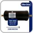 thumbnail image 4 of Appli Parts APFD-303S 3/8 in Liquid Line Refrigerant AC Filter Drier hvac Refrigeration 303S ODF Sweat Solder connection universal unidirectional 9 in long 3in wide, 4 of 8