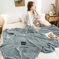 JeashCHAT Flannel Fleece Bed Blanket Clearance, Soft Lightweight