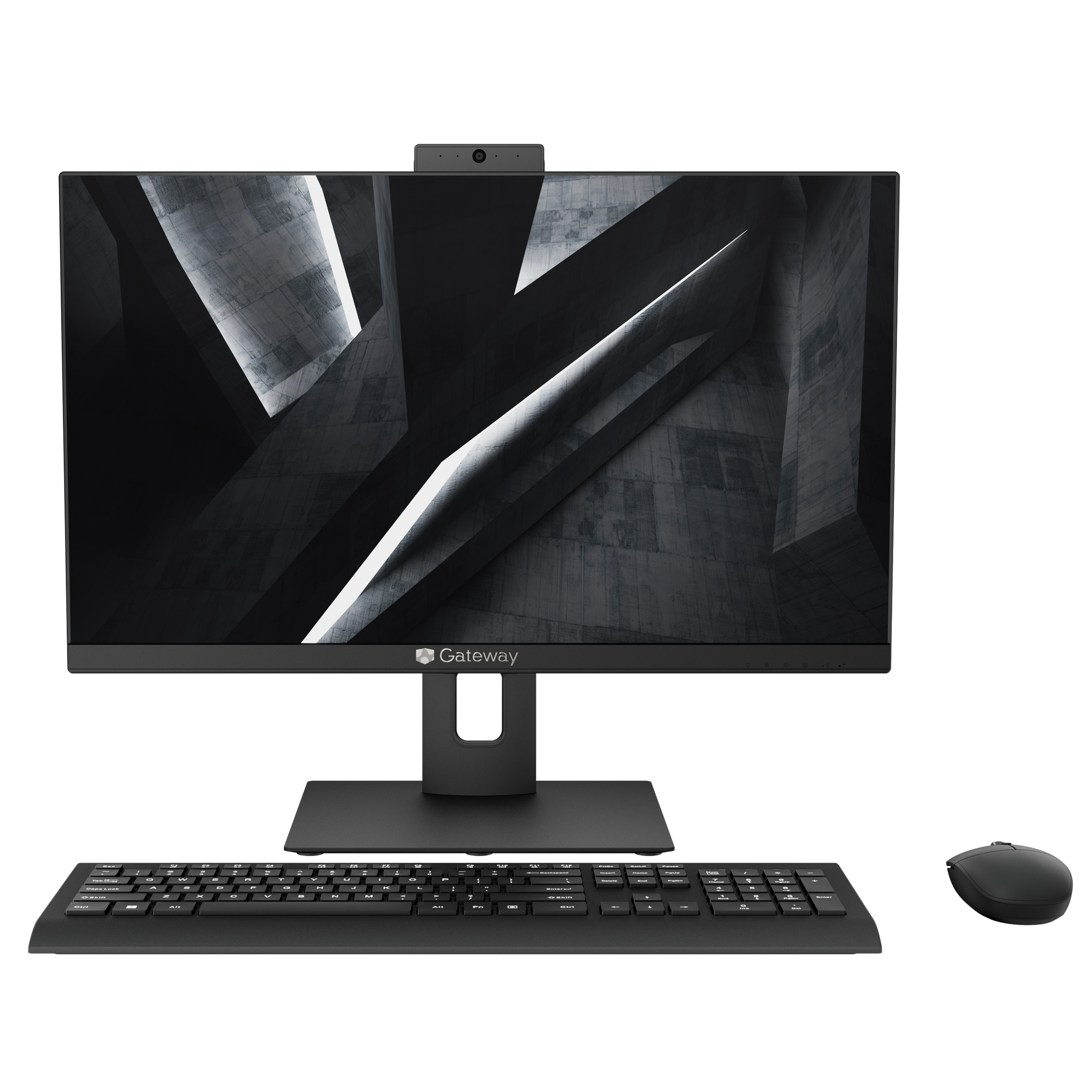 Gateway 23.8" All-in-one Desktop, Fully Adjustable Stand, FHD, Intel Pentium J5040, 4GB RAM, 128GB SSD, 2MP Camera, Windows 11, Microsoft 365 Personal 1-Year Included, Mouse & Keyboard Included, Black - image 2 of 11