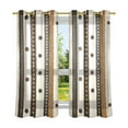 thumbnail image 6 of Yayeee Window Curtains Set of 2 for Living Room Light Filtering 63"x42", Beige Abstract Dots, 6 of 7