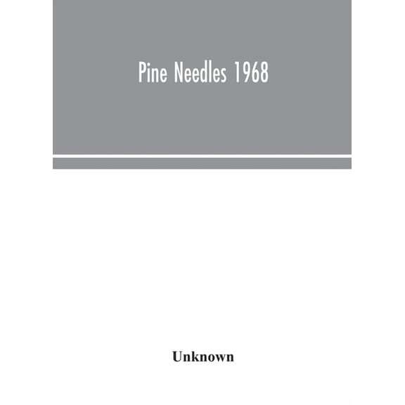 Pine Needles 1968, (Hardcover)