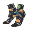 thumbnail image 2 of Bingfone Space Design Patterned Men'S Women'S Casual Cotton Socks, 2 of 9