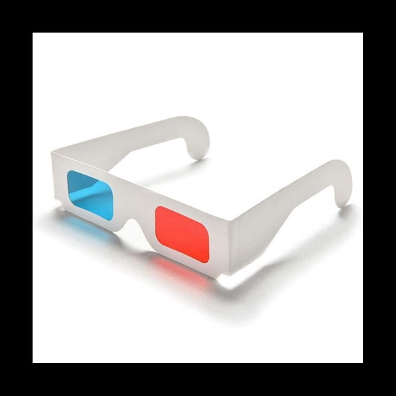 3D Glasses, 20 Pairs Red and Blue Paper Stereo Lenses for Set Anaglyph Paper 3D Glasses